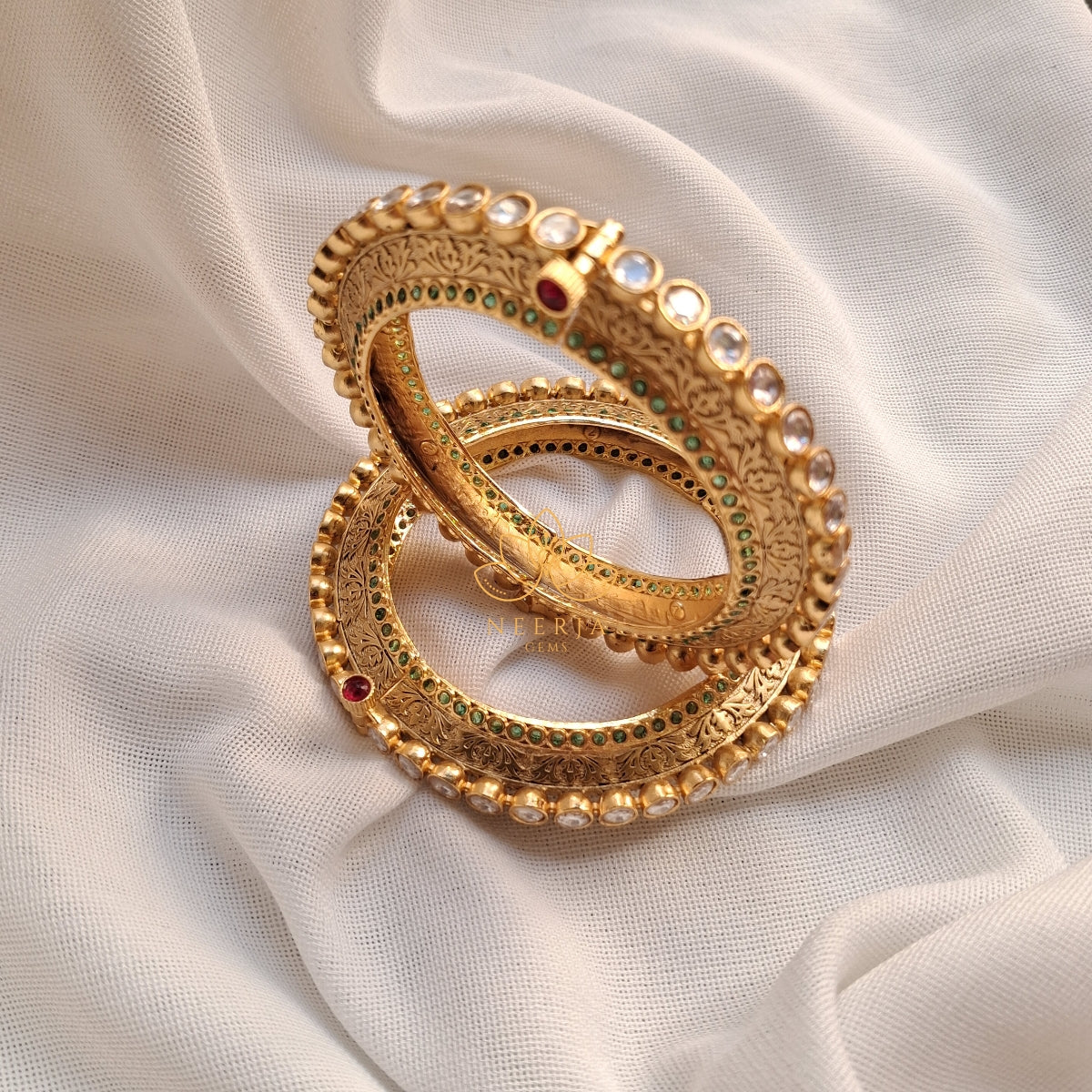 Heritage Gold Filigree Bangles