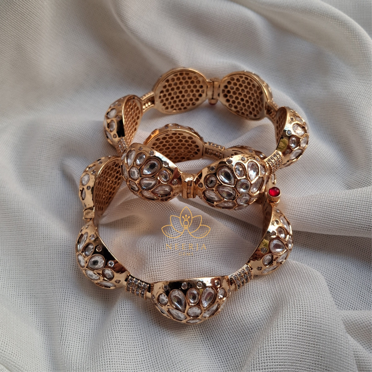 Royal Polki Dome Bangles