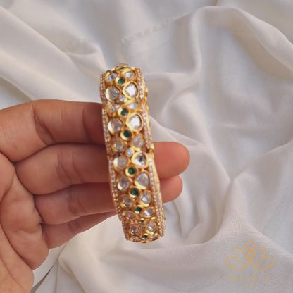 Meenakari Kundan Handcuff Bracelet