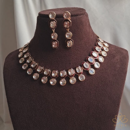 Timeless Polki Studded Necklace Set